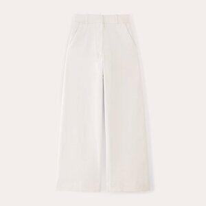 Everlane Women's Phoebe Trouser in White, Size 4, Cotton